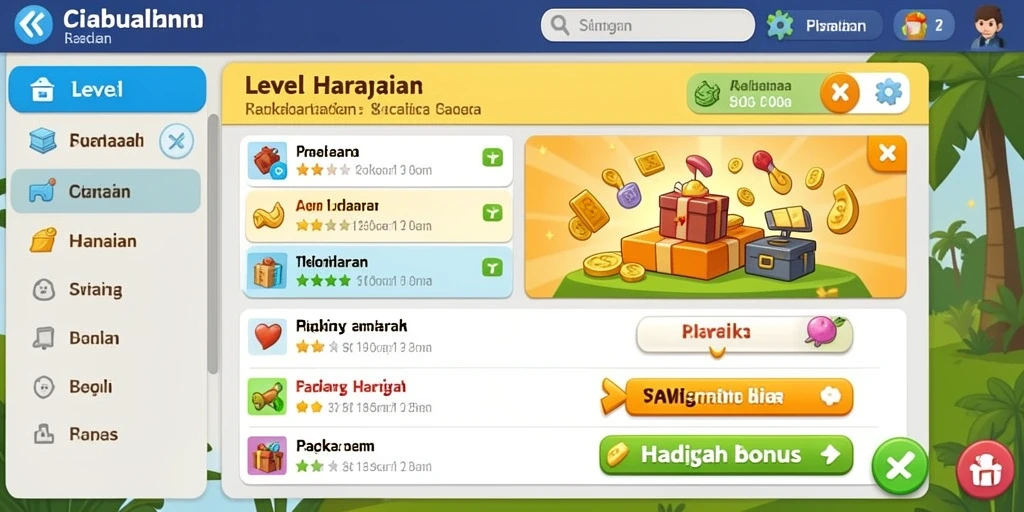 Fitur bonus menarik dan seru.